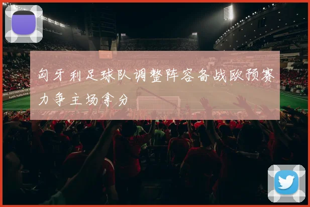 匈牙利足球队调整阵容备战欧预赛力争主场拿分